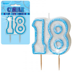18-års födelsedagsljus - blå