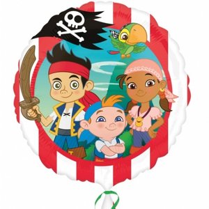 Folieballong - Jake & The Pirates 45 cm Folieballong - Jake & The Pirates 45 cm