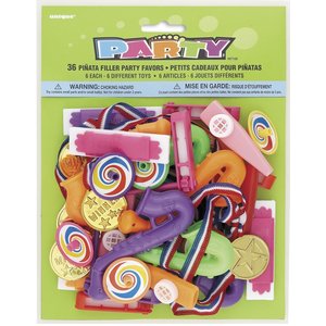Pinata leksakstillbehör (36 st, pack leksaker) Pinata leksakstillbehör (36 st, pack leksaker)