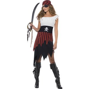 Het pirattjej maskeraddräkt Het pirattjej maskeraddräkt